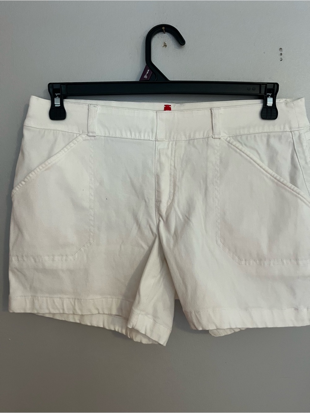 SPANX White Women's Casual Shorts with Front Pockets